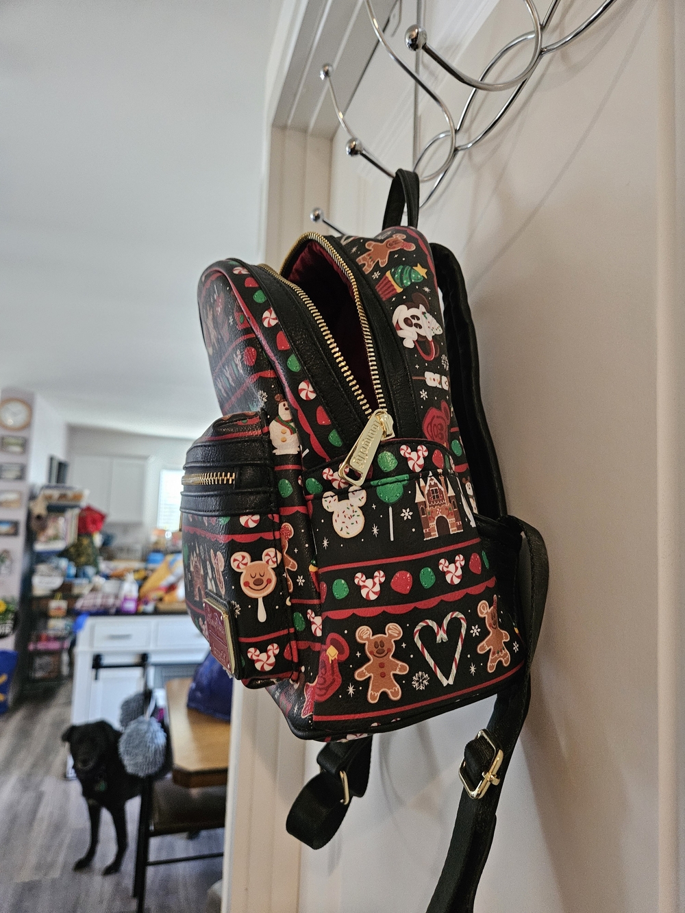 Disney Parks Loungefly Black Holiday Sweets Mini Backpack - Picture 7 of 9